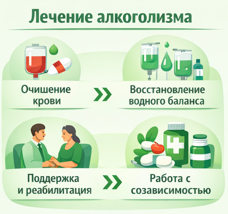 лечение алкоголизма в Тайшете этапы